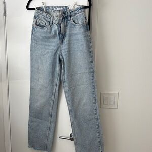 Zara Light Blue Straight Leg Jeans